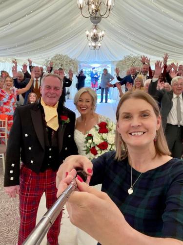 Debbie & David said "Aye Do!" in Cornhill Castle