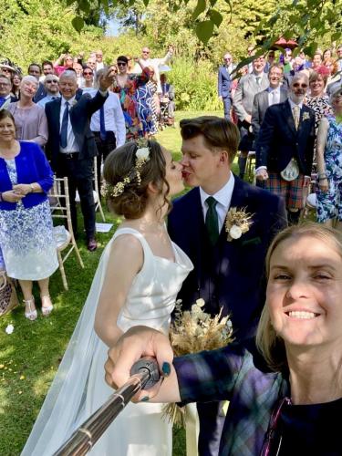 Marcus & Frances say "Aye Do!" at Kilbryde Castle in Dunblane